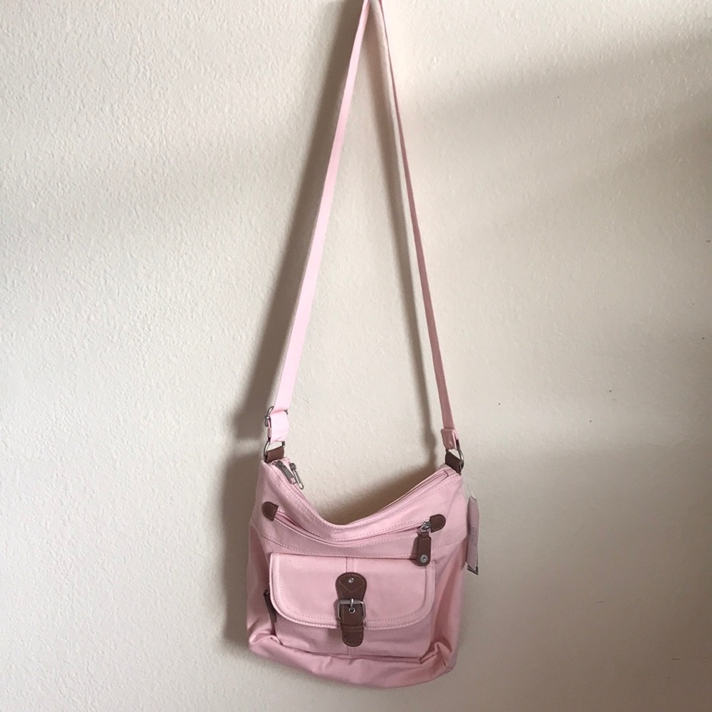 Pink Denim Handbag/Crossbody Bag